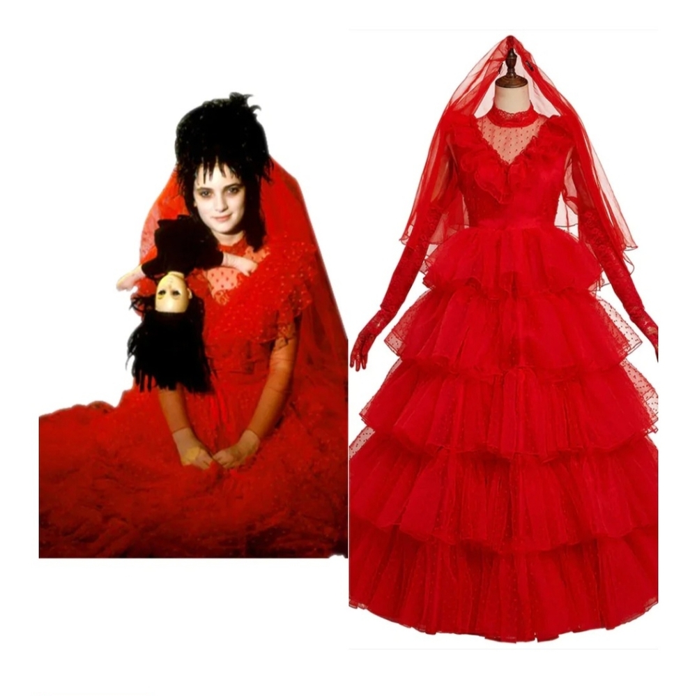 Lydia beetle juice bride dress - beatle red wedding new brand new never worn